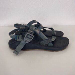 Chaco Grey and Blue Strappy Hiking Sandals